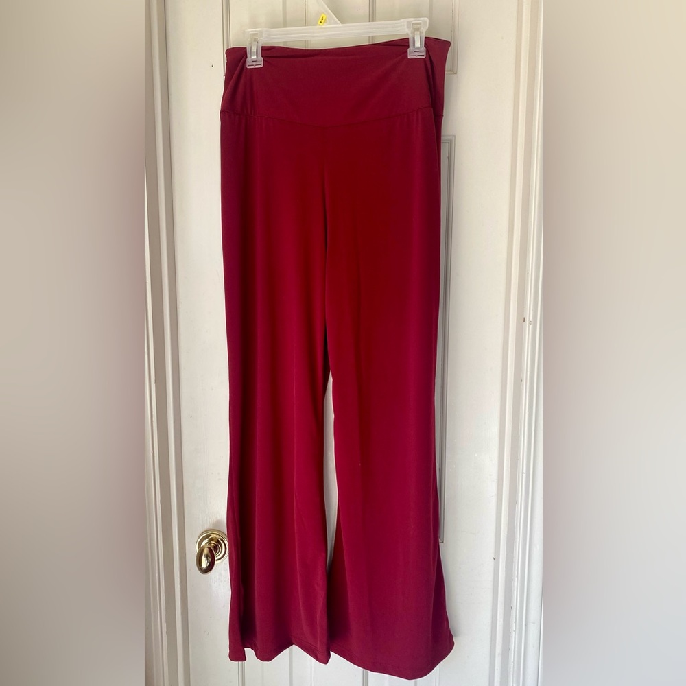 U-Basic wide leg pant by Undersummers XL, red, brand new with tags